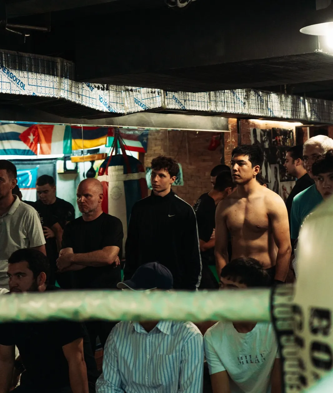 Групповая тренировка по боксу в зале Underdog Boxing Club